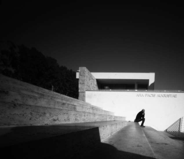 Ara Pacis, pinhole photograph