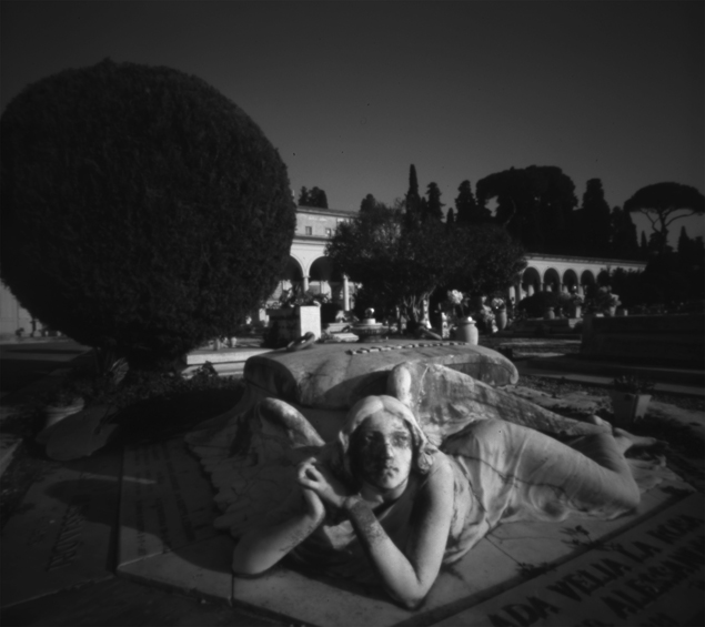 Cimitero Verano, pinhole photograph